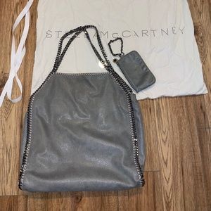 Stella McCartney Large Falabella - Grey w Silver Chain